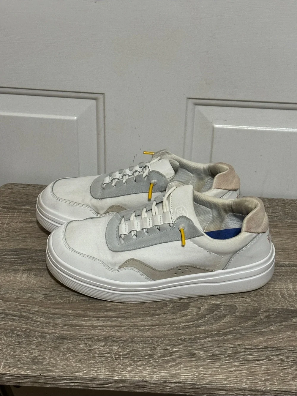 Hey Dude Women's Size 10 Hudson Lift Colorblock Cream/Multi  0221